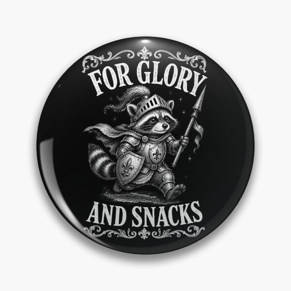 Artikelvorschau, For Glory And Snacks Cottagecore Meme Design - Süßer Waschbär Ritter entworfen und verkauft von Lichtisign.