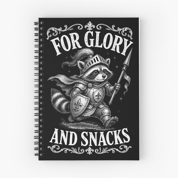 Artikelvorschau, For Glory And Snacks Cottagecore Meme Design - Süßer Waschbär Ritter entworfen und verkauft von Lichtisign.