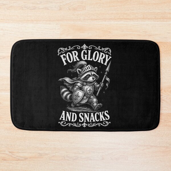 Artikelvorschau, For Glory And Snacks Cottagecore Meme Design - Süßer Waschbär Ritter entworfen und verkauft von Lichtisign.