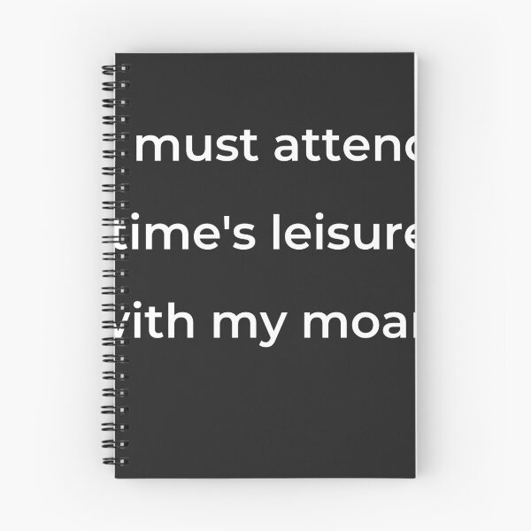 Item preview, "I must attend time's leisure with my moan;" - print white designed and sold by ariksworld.