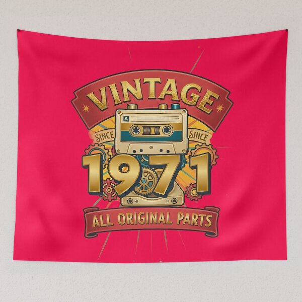 Item preview, Vintage 1971 All Original Parts Retro Cassette Design designed and sold by L&L.