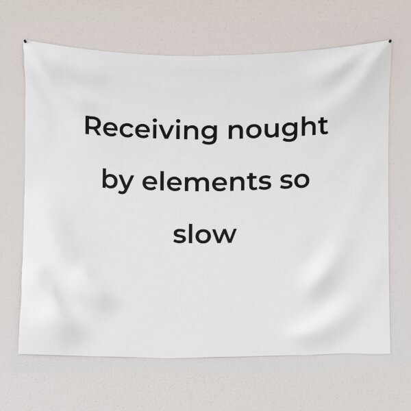 Item preview, "Receiving nought by elements so slow" - print black designed and sold by ariksworld.