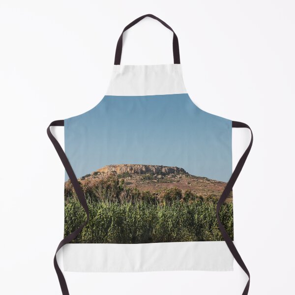 Item preview, Flat-Topped Mesa Over Green Fields and Shrubs Under Clear Blue Summer Sky designed and sold by Nmallia.
