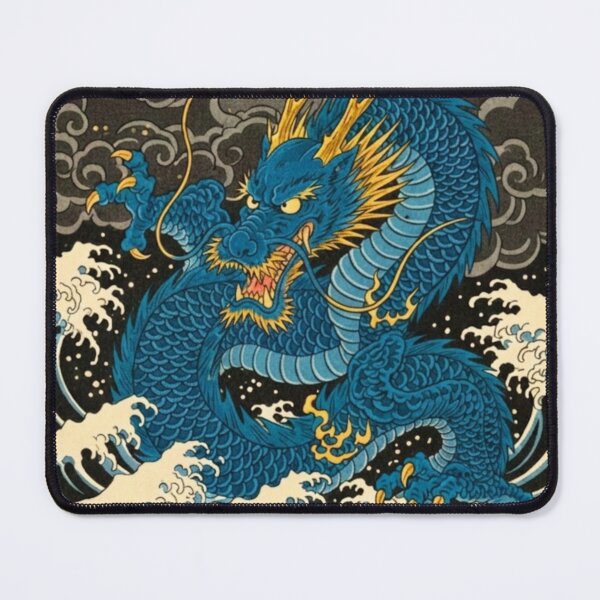 Item preview, #4 Seiryu | Blue Wave Dragon designed and sold by FUJIYAMA-JAPAN-WORKS.