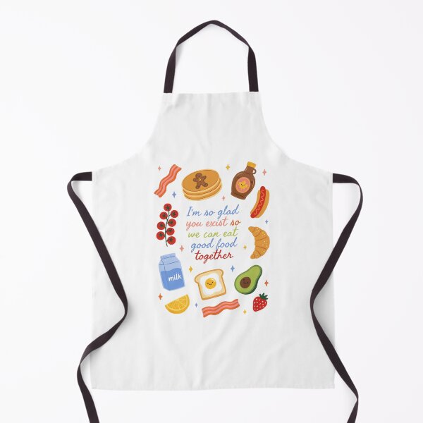 Item preview, I'm So Glad You Exist So We Can Eat Good Food Together | Cute Food Friends Kawaii Breakfast Illustration designed and sold by Snifferius.