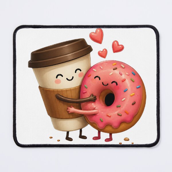 Item preview, Sweet Coffee & Donut Hug  designed and sold by Jaideep Walia.