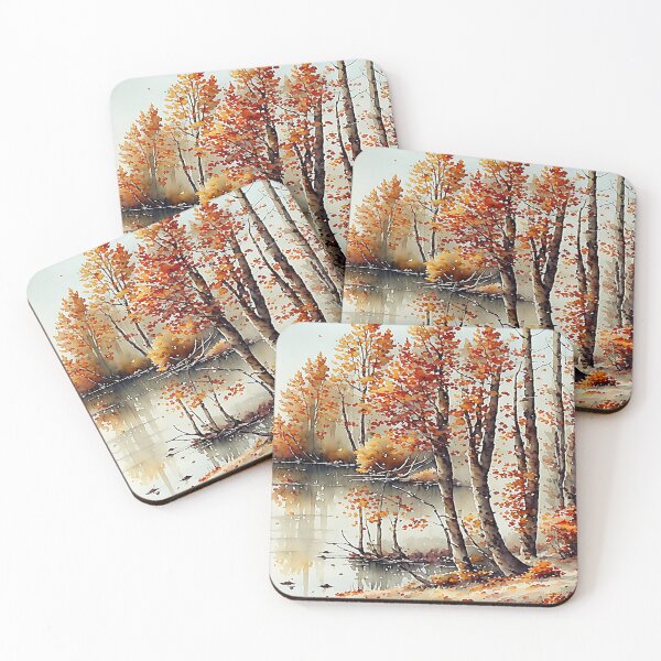 Item preview, Watercolor painting of autumn scene designed and sold by Chi261.