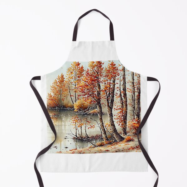 Item preview, Watercolor painting of autumn scene designed and sold by Chi261.