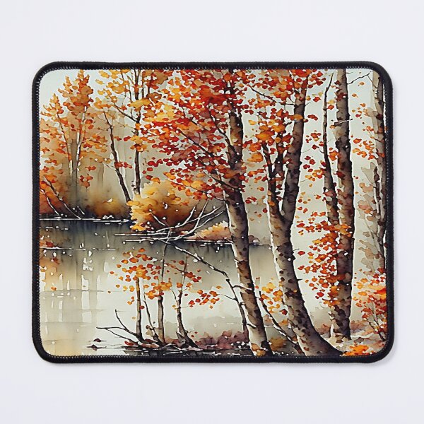 Item preview, Watercolor painting of autumn scene designed and sold by Chi261.