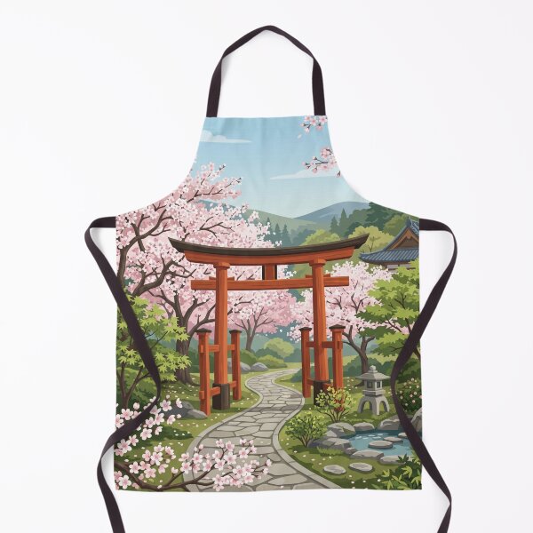 Item preview, Torii Path Through Sakura Garden designed and sold by Prachodayat Artworks.