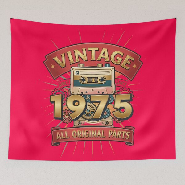 Item preview, Vintage 1975 All Original Parts Retro Cassette Design designed and sold by L&L.