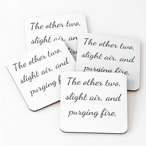 Item preview, "The other two, slight air, and purging fire," - handwriting black designed and sold by ariksworld.