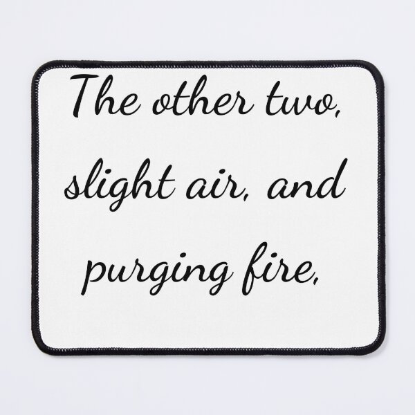 Item preview, "The other two, slight air, and purging fire," - handwriting black designed and sold by ariksworld.