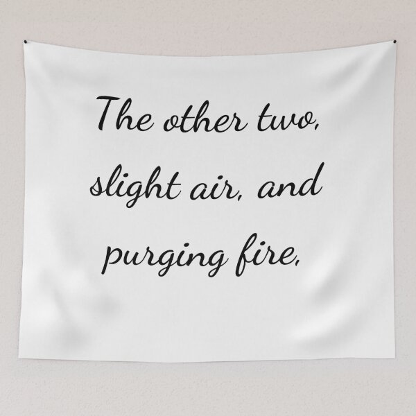 Item preview, "The other two, slight air, and purging fire," - handwriting black designed and sold by ariksworld.