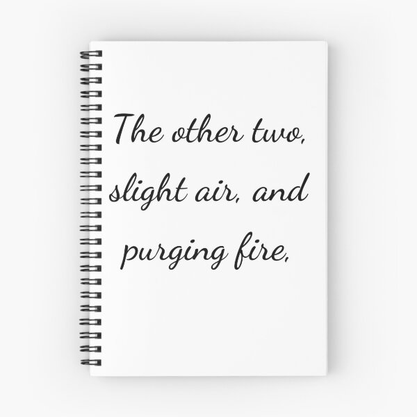 Item preview, "The other two, slight air, and purging fire," - handwriting black designed and sold by ariksworld.