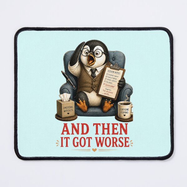 Item preview, Funny Therapy Gift Overwhelmed Penguin Psychology Humor designed and sold by Gentlestate.