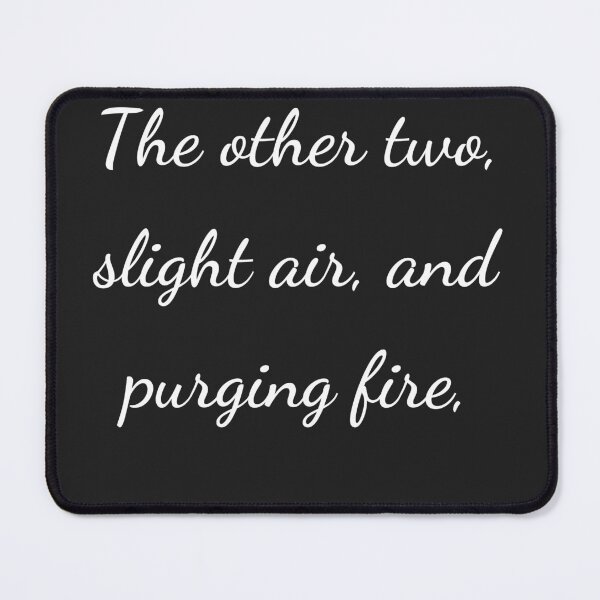 Item preview, "The other two, slight air, and purging fire," - handwriting white designed and sold by ariksworld.
