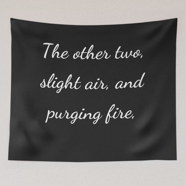 Item preview, "The other two, slight air, and purging fire," - handwriting white designed and sold by ariksworld.