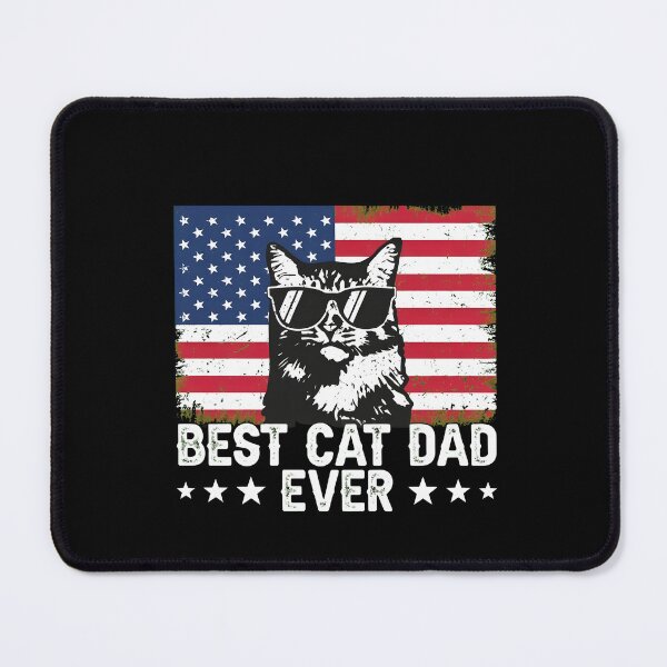 Item preview, Best Cat Dad Ever USA Flag Cool Kitty Dad designed and sold by GiaoCalonas.
