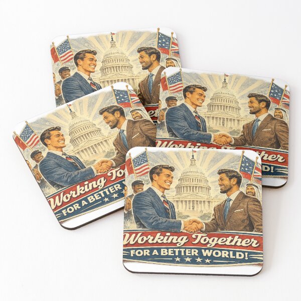 Item preview, Working Together for a Better World – American Unity & Global Partnership designed and sold by Hookesmode.