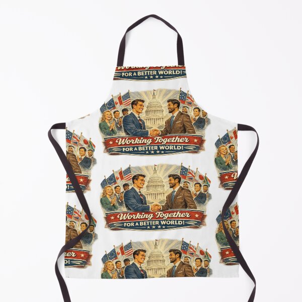 Item preview, Working Together for a Better World – American Unity & Global Partnership designed and sold by Hookesmode.