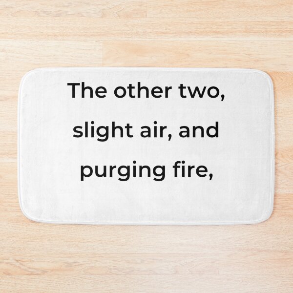 Item preview, "The other two, slight air, and purging fire," - print black designed and sold by ariksworld.