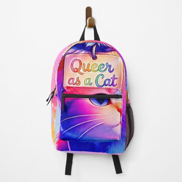 Item preview, Queer as a Cat - Cute Rainbow Pride Kitten designed and sold by Hen-C-Art.