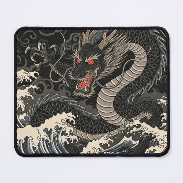 Item preview, #5 Kokuryu | Black Wave Dragon designed and sold by FUJIYAMA-JAPAN-WORKS.