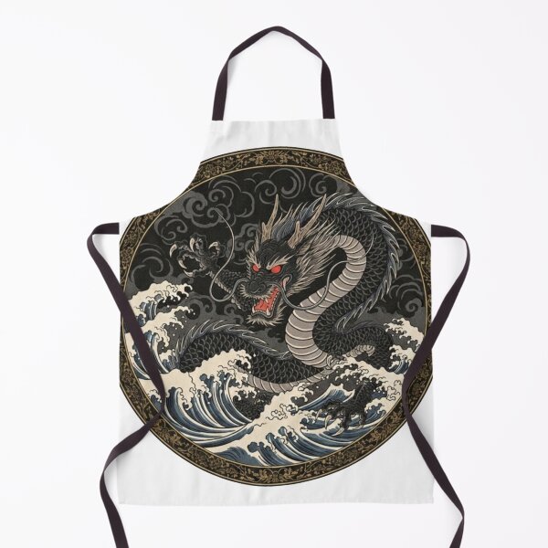 Item preview, #5 Kokuryu | Black Wave Dragon designed and sold by FUJIYAMA-JAPAN-WORKS.