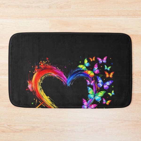 Item preview, Rainbow Love is Love LGBT Gay Lesbian Pride Butterfly Heart designed and sold by CriseldaBruning.