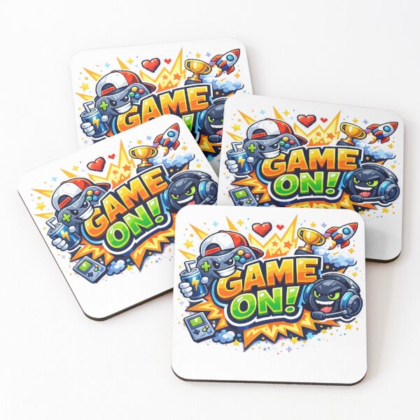 Item preview, GAME ON! – Retro Cartoon Gaming Sticker designed and sold by AstraDrip Studio.