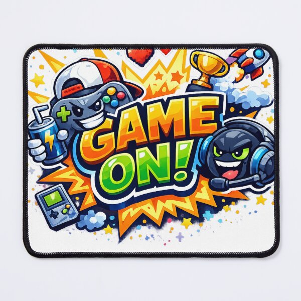 Item preview, GAME ON! – Retro Cartoon Gaming Sticker designed and sold by AstraDrip Studio.