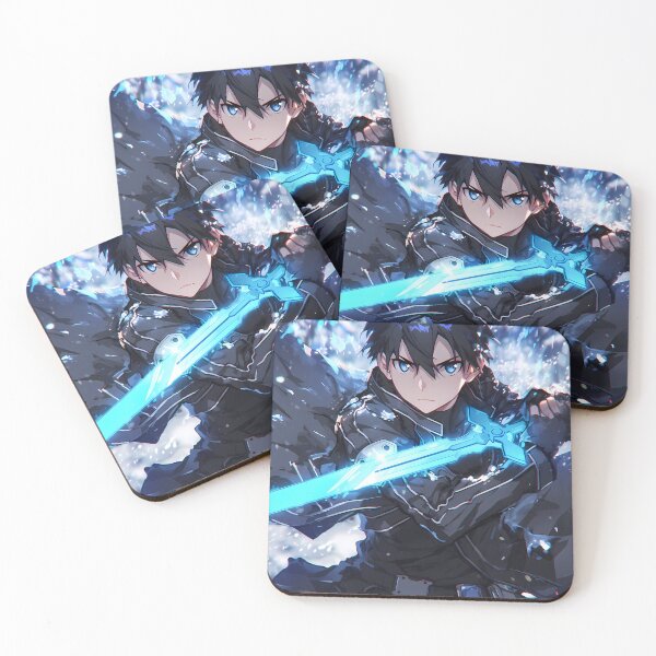 Item preview, Kirito Sword Art Online Icy Blue Anime Hero Focus designed and sold by earlobejerk.