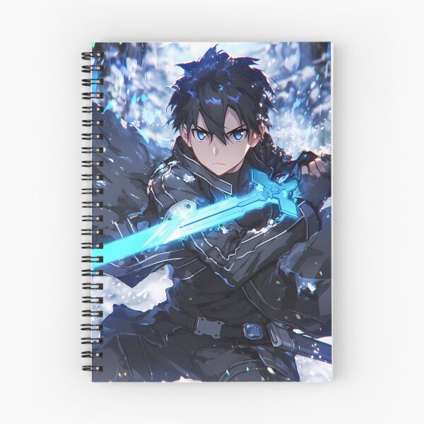 Item preview, Kirito Sword Art Online Icy Blue Anime Hero Focus designed and sold by earlobejerk.