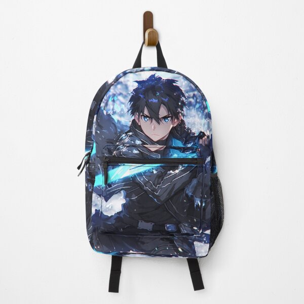 Item preview, Kirito Sword Art Online Icy Blue Anime Hero Focus designed and sold by earlobejerk.
