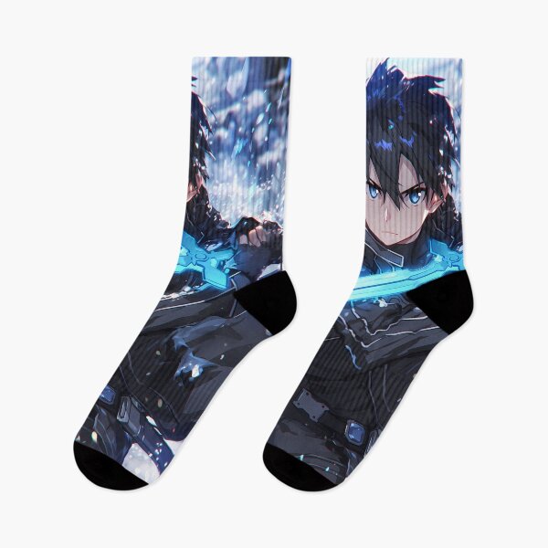 Item preview, Kirito Sword Art Online Icy Blue Anime Hero Focus designed and sold by earlobejerk.