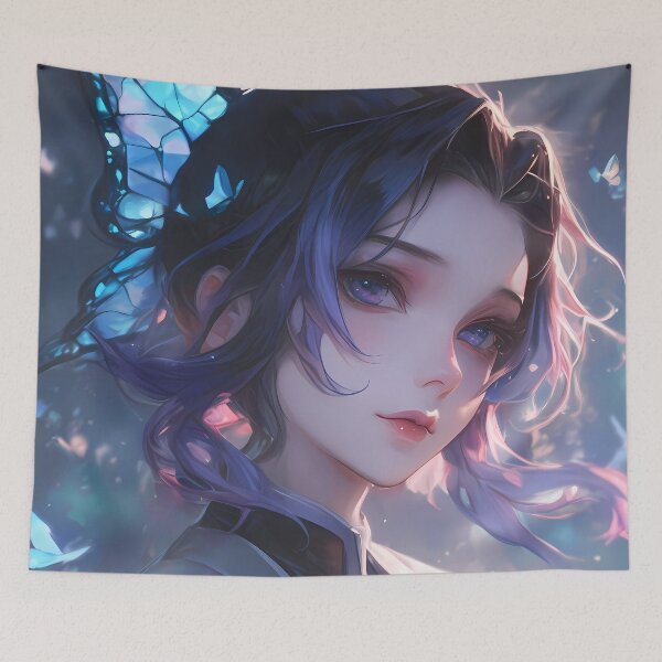 Item preview, Shinobu Kocho Demon Slayer Butterfly Moonlit Serene Aura designed and sold by earlobejerk.