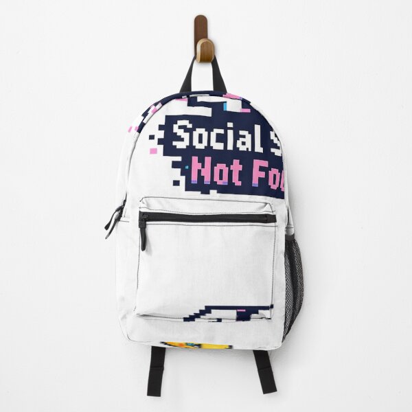 Item preview, 404 Social Skills Not Found – Pixel Error Sticker designed and sold by AstraDrip Studio.