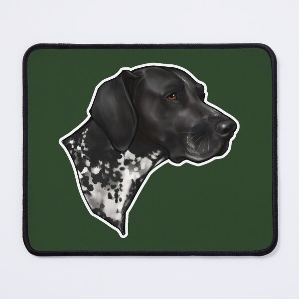 Item preview, Black roan German Shorthaired Pointer Headshot designed and sold by Blonde Bronc.