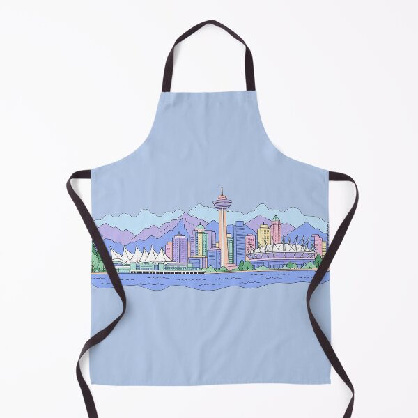 Item preview, Pegatina del horizonte de Vancouver en tonos pastel. Paisaje urbano de Vancouver, Canadá. Arte de viajes. Horizonte de la costa oeste. Regalo. designed and sold by EmberPageStudio.