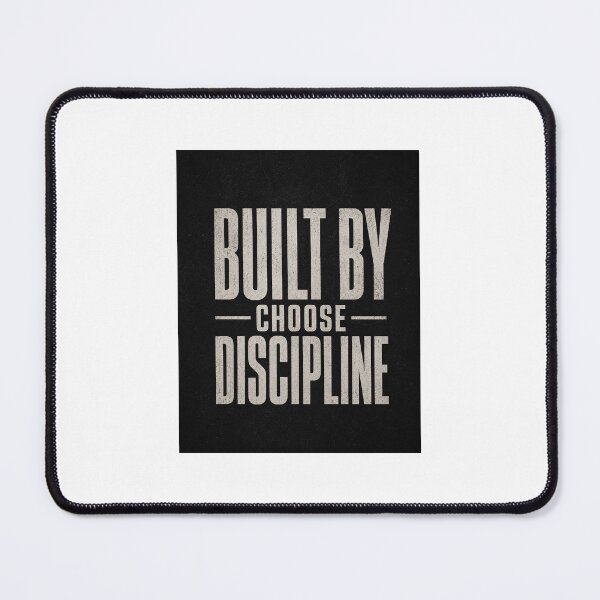 Item preview, Choose Discipline Statement Dark Typography Design designed and sold by PrintxforxYou.