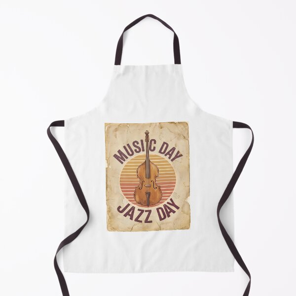 Item preview, Retro Double Bass - International Music day designed and sold by Art-Arcade6.