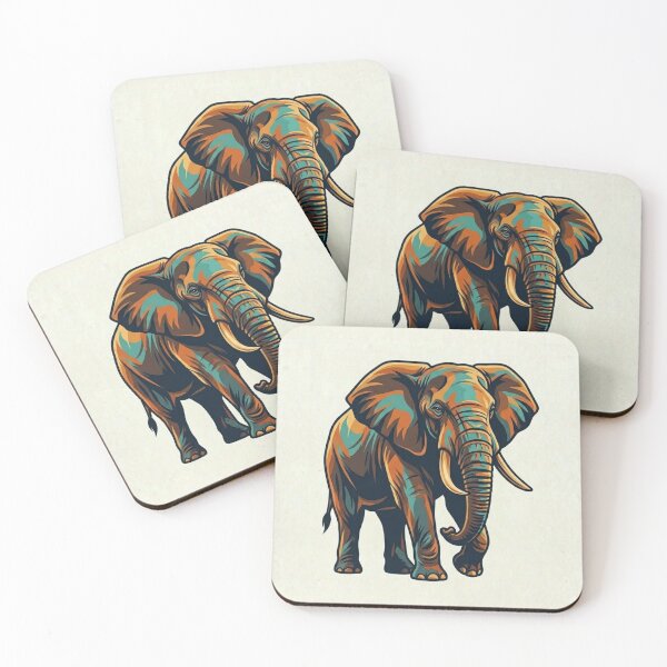 Item preview, Vibrant Elephant Illustration designed and sold by BoldConcept43.