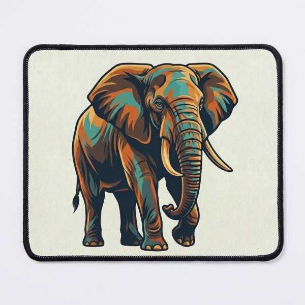 Item preview, Vibrant Elephant Illustration designed and sold by BoldConcept43.