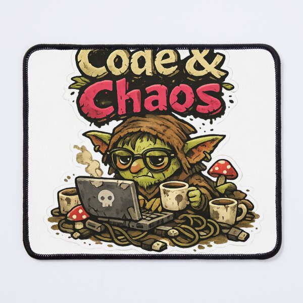 Item preview, Code & Chaos – Goblincore Developer Sticker designed and sold by AstraDrip Studio.