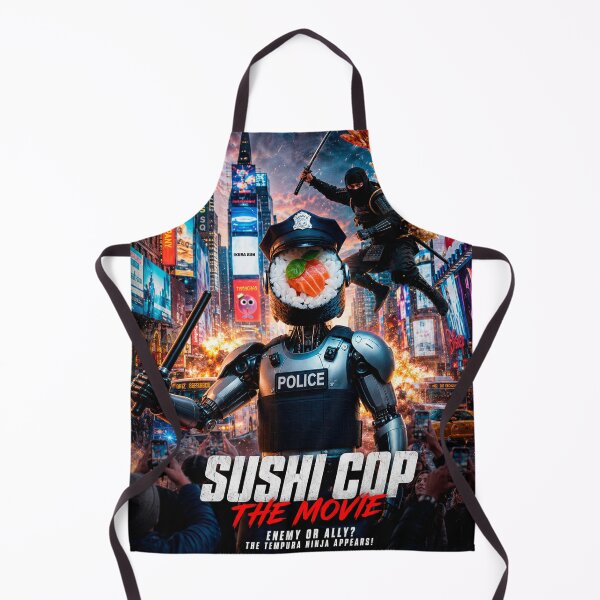 Item preview, Sushi Cop: Cyberpunk Justice - The Tempura Ninja Battle designed and sold by Surreal Characters & Cute Pups.