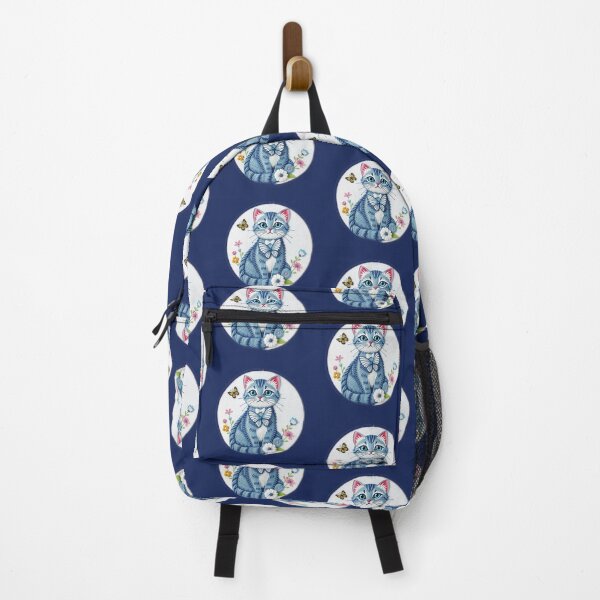 Item preview, Copy of Cute Cat, Blue and Butterflies (Watercolor) designed and sold by Tama-sirth.