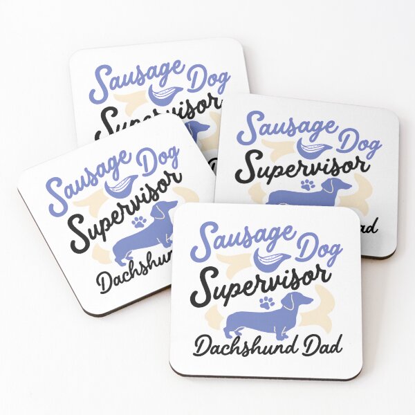 Item preview, Sausage Dog Supervisor Dachshund Dachshund Dad Shirt designed and sold by tshirtpipeline.