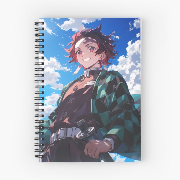 Item preview, Tanjiro Kamado Demon Slayer Blue Sky Hero Smile designed and sold by earlobejerk.