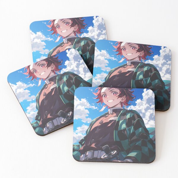 Item preview, Tanjiro Kamado Demon Slayer Blue Sky Hero Smile designed and sold by earlobejerk.